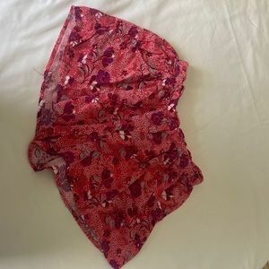 Red floral, American Eagle shorts